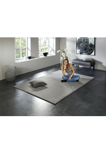 Silky Plain Light Grey Shaggy Rug
