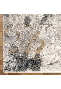 Unique Grey Modern Abstract Rug