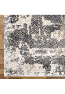 Unique Modern Grey Abstract Rug