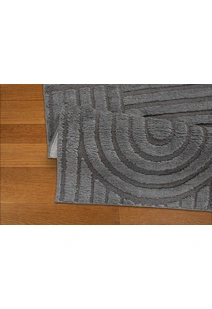 Viper Dark Grey Modern Arch Rug