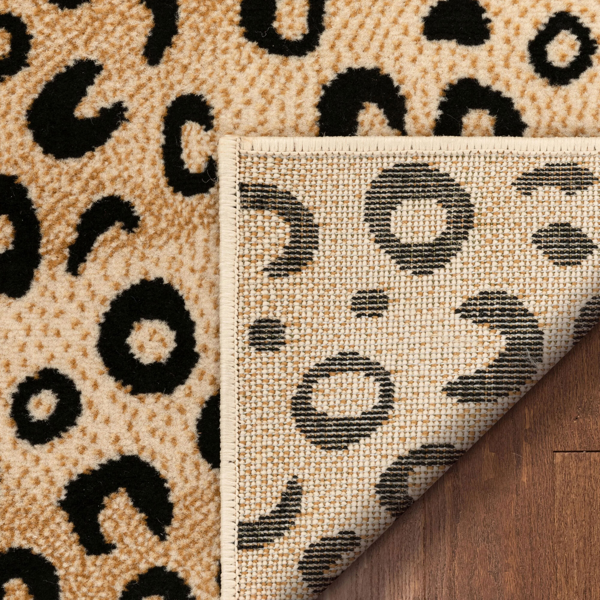Large View Atlanta Safari Animal Leopard Rug