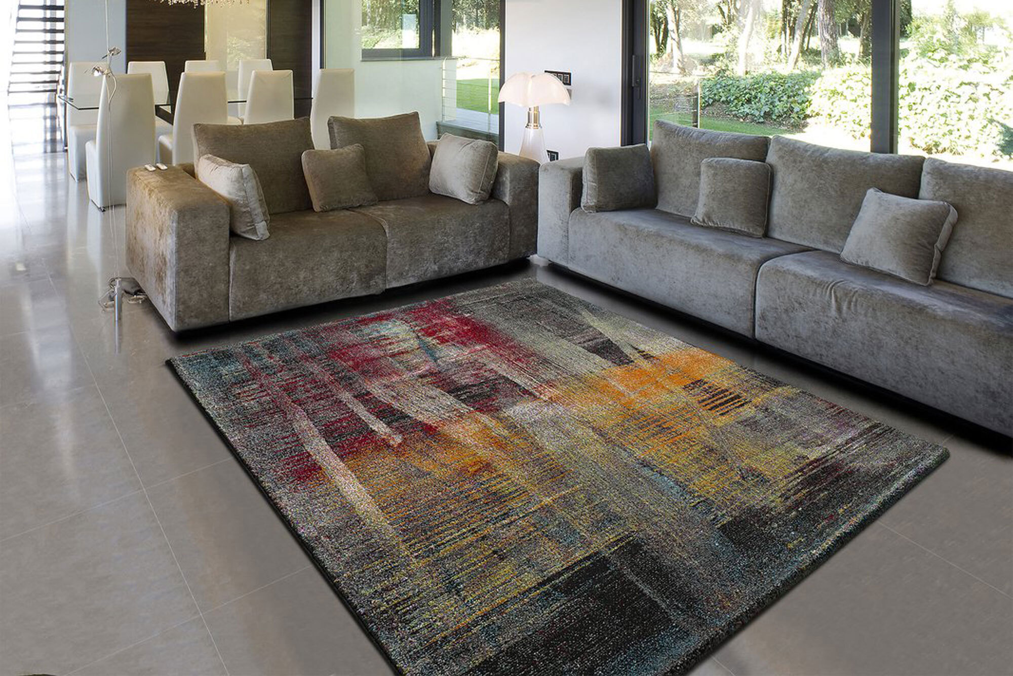 Adobe  Modern Brush Stroke Rug