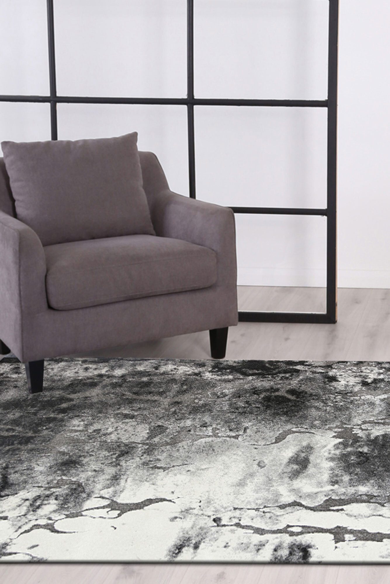 Large View Aloha Grey Marble Design Rug