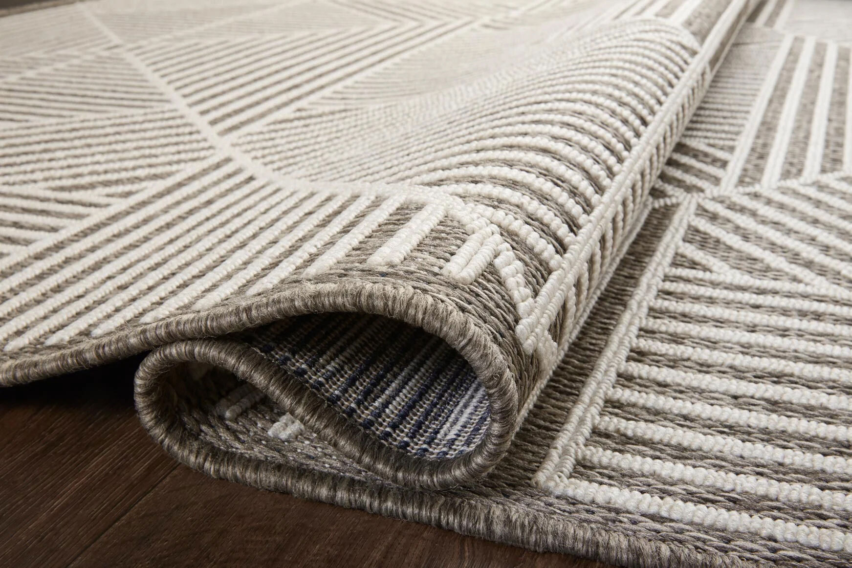 Large View Alfresco Geometric Patio Rug