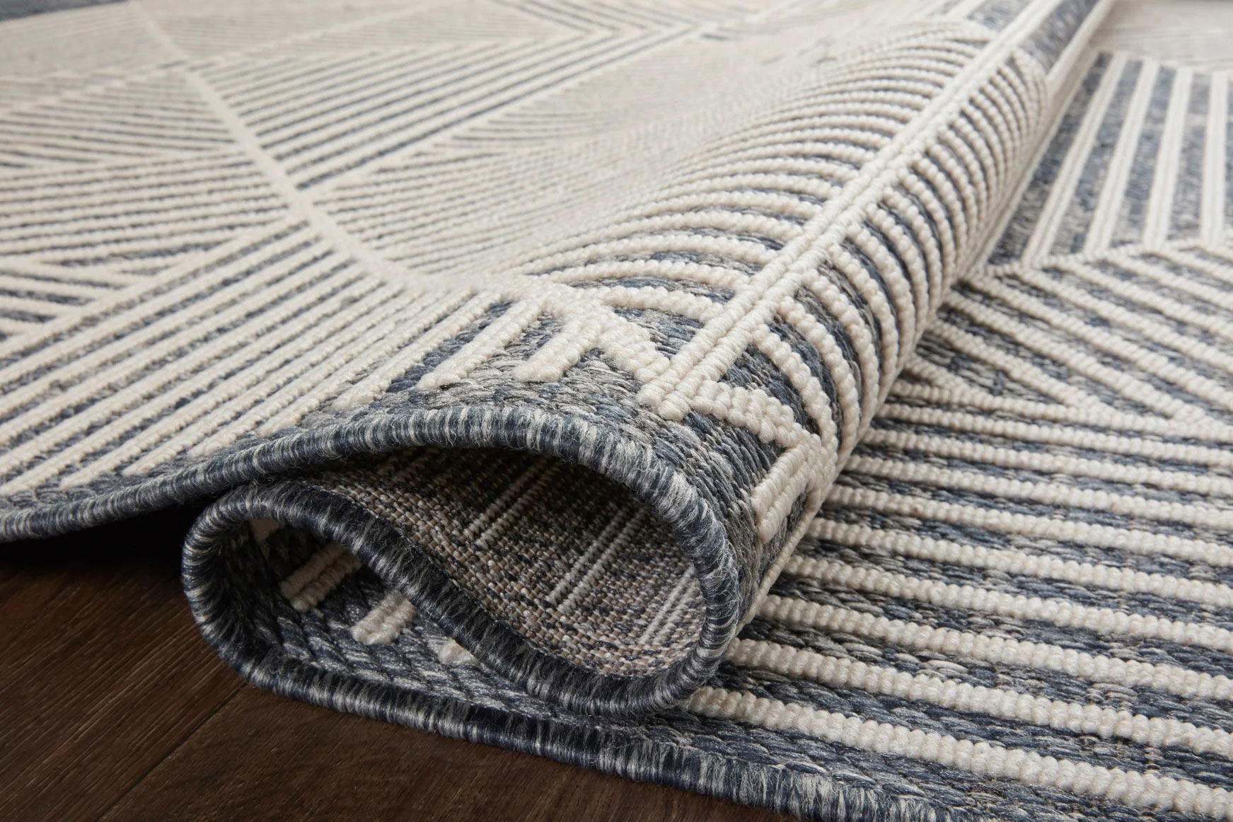Large View Alfresco Geometric Patio Rug