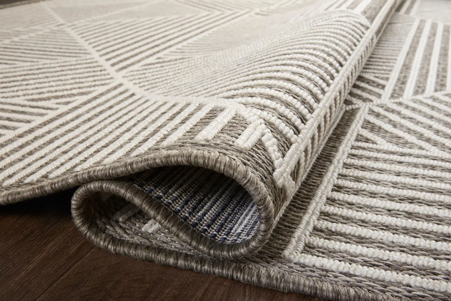 Large View Alfresco Geometric Patio Rug