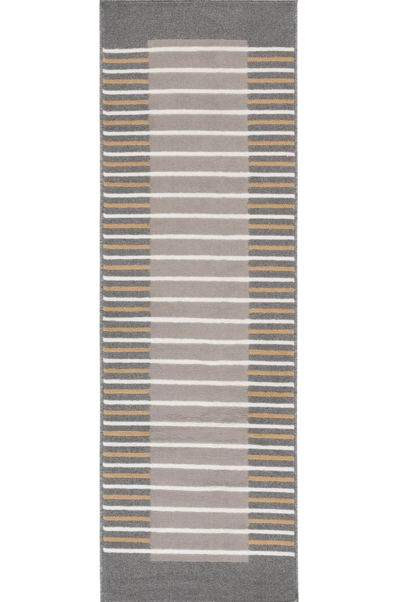 Large View Alfa Modern Striped Border Rug