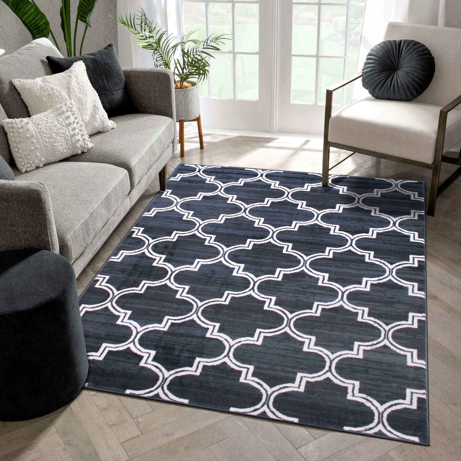 Large View Axel Contemporary Trellis Rug