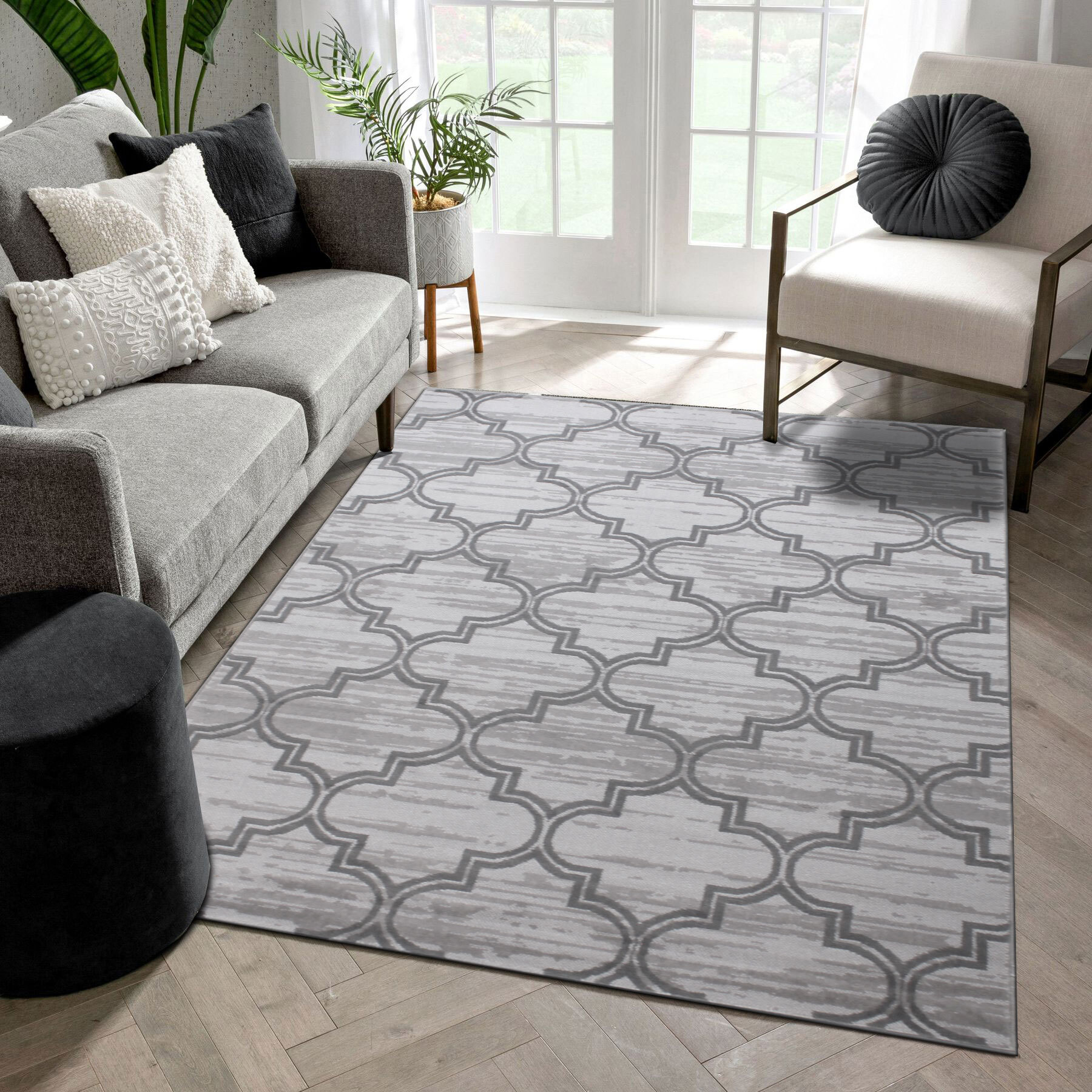 Axel Contemporary Trellis Rug