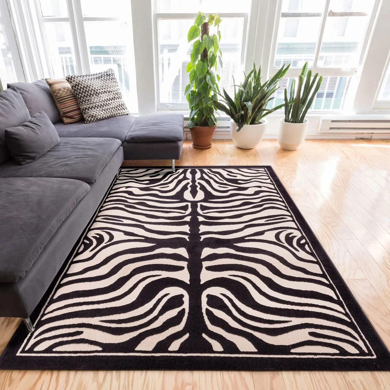 Large View Americo Zebra Animal Print Rug