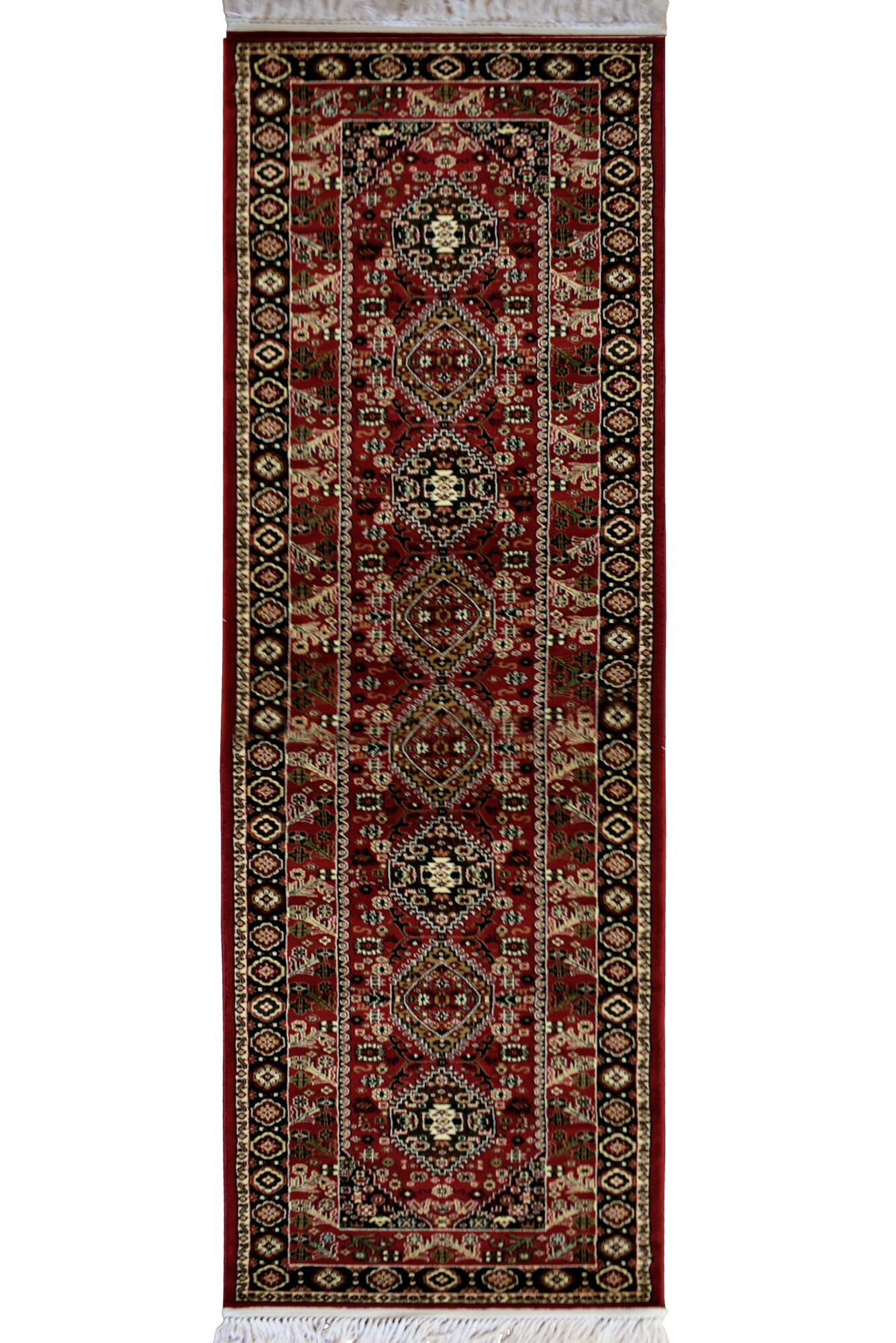 Afghan Traditional Red Border Rug