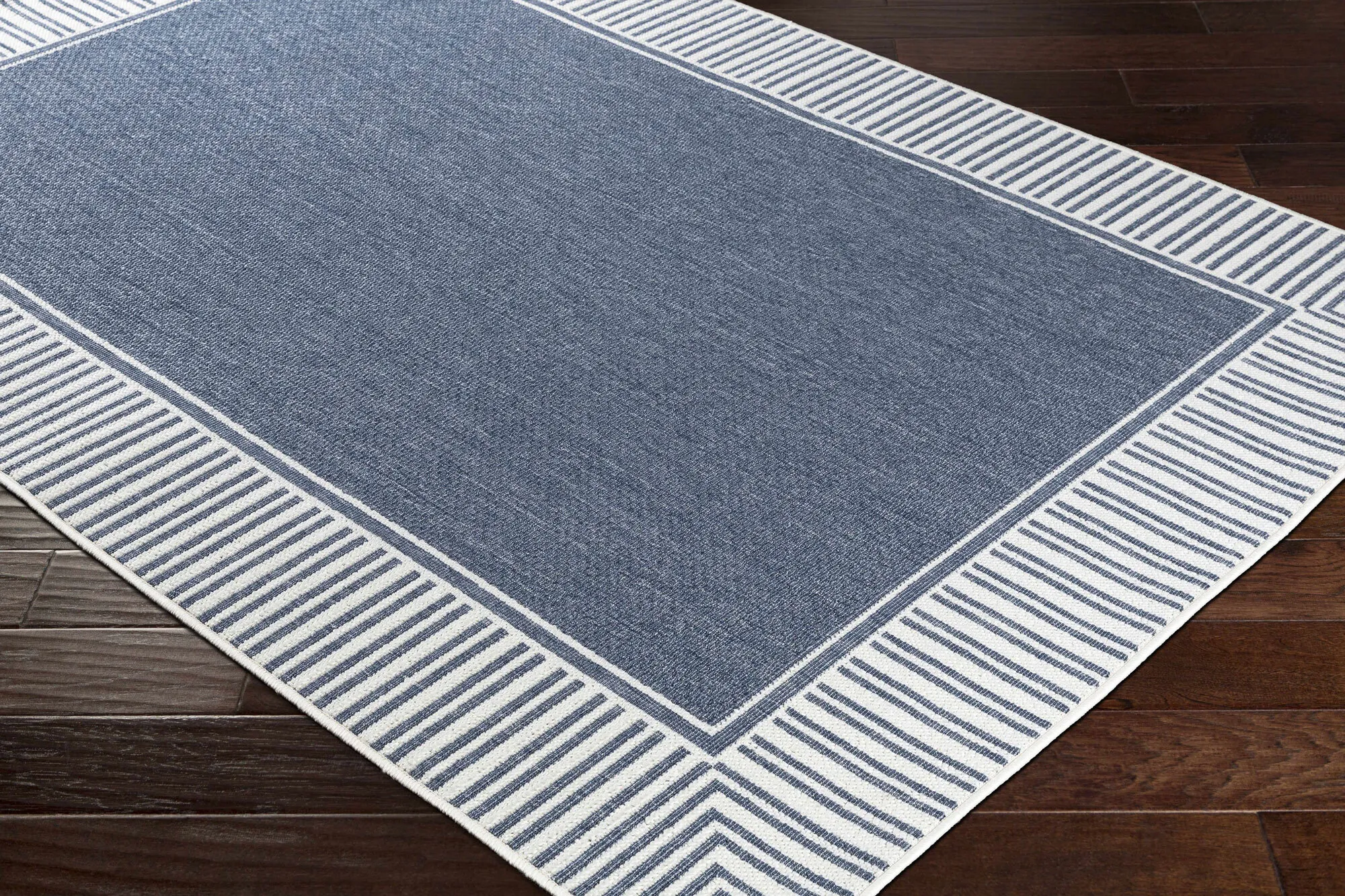 Large View Ambient Blue Indoor Outdoor Rug