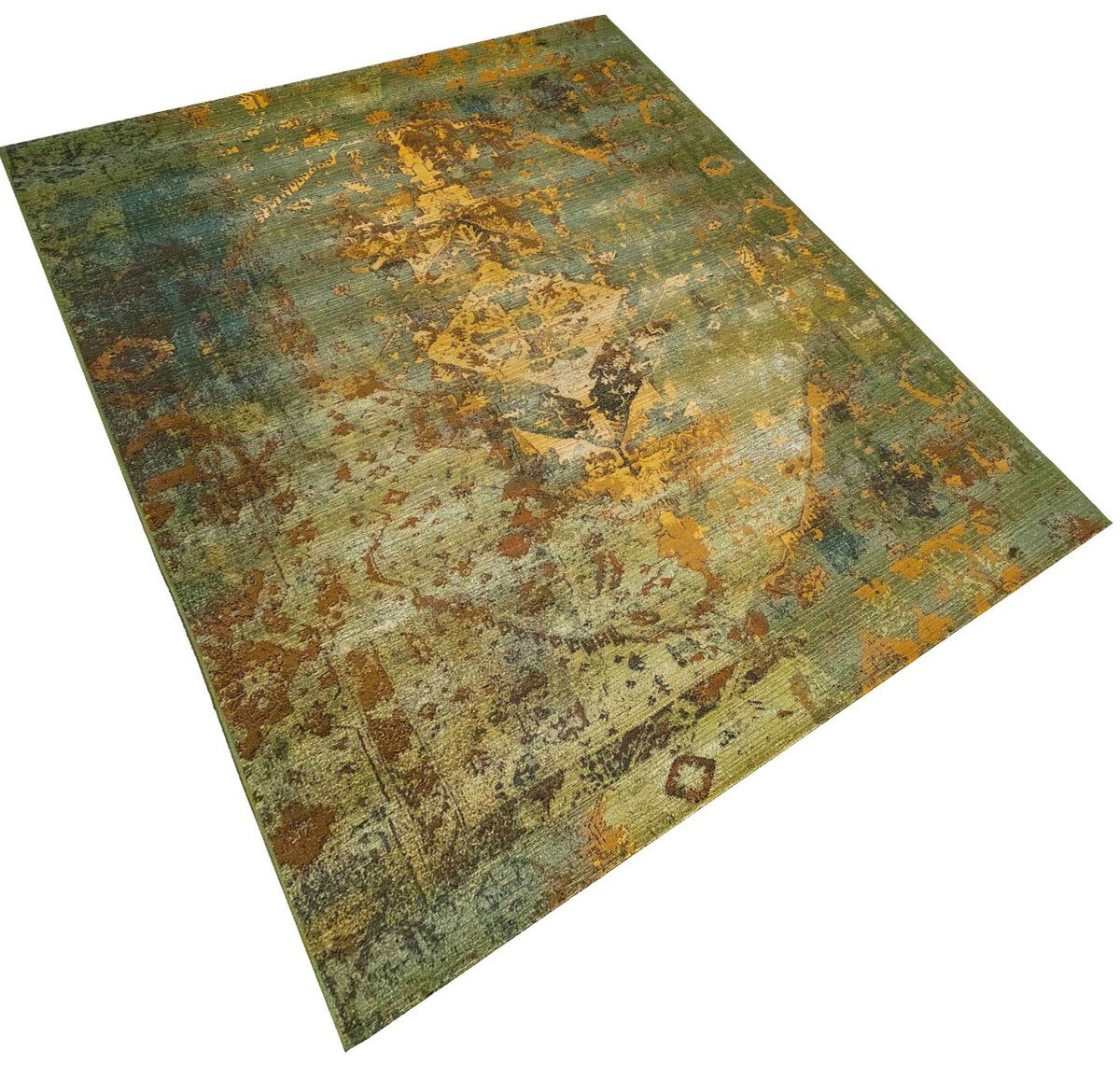 Large View Aperto Transitional Green Rug