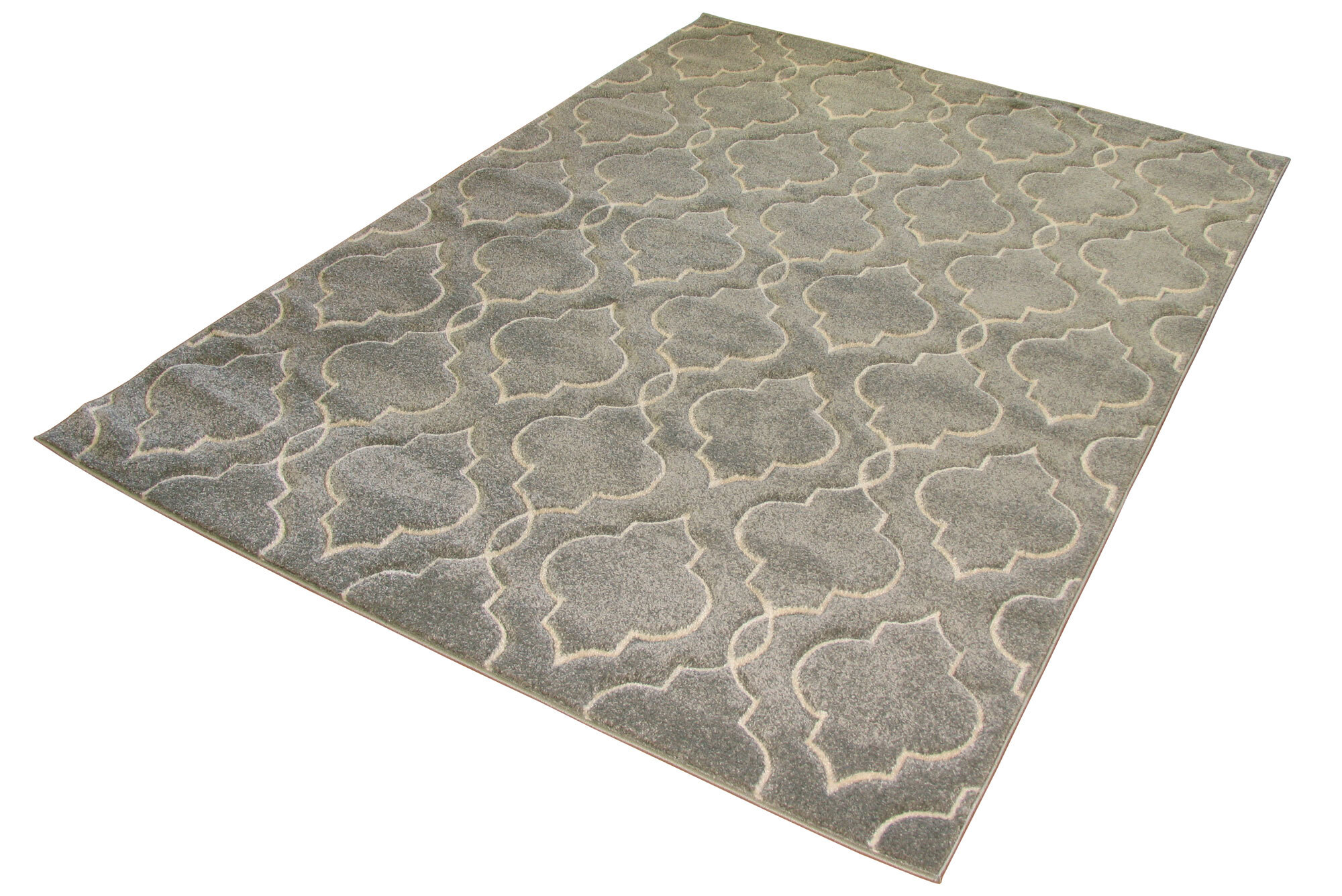 Bonnie Modern Grey Trellis Rug