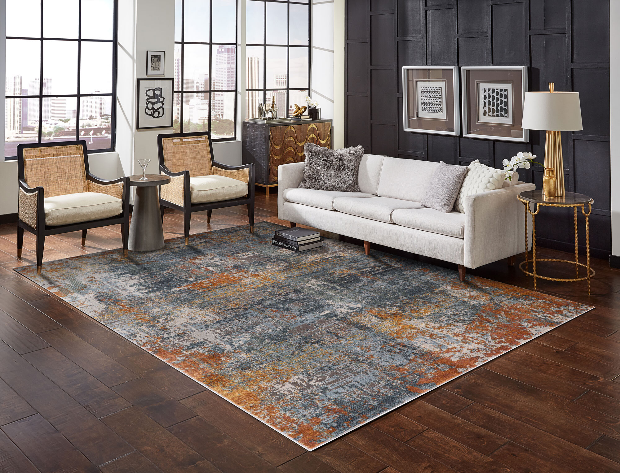 Billy Contemporary Abstract Rug
