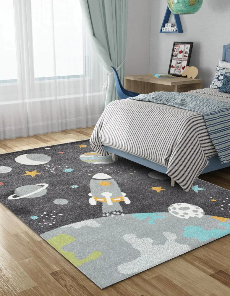 Candy Kids Space Rocket Rug
