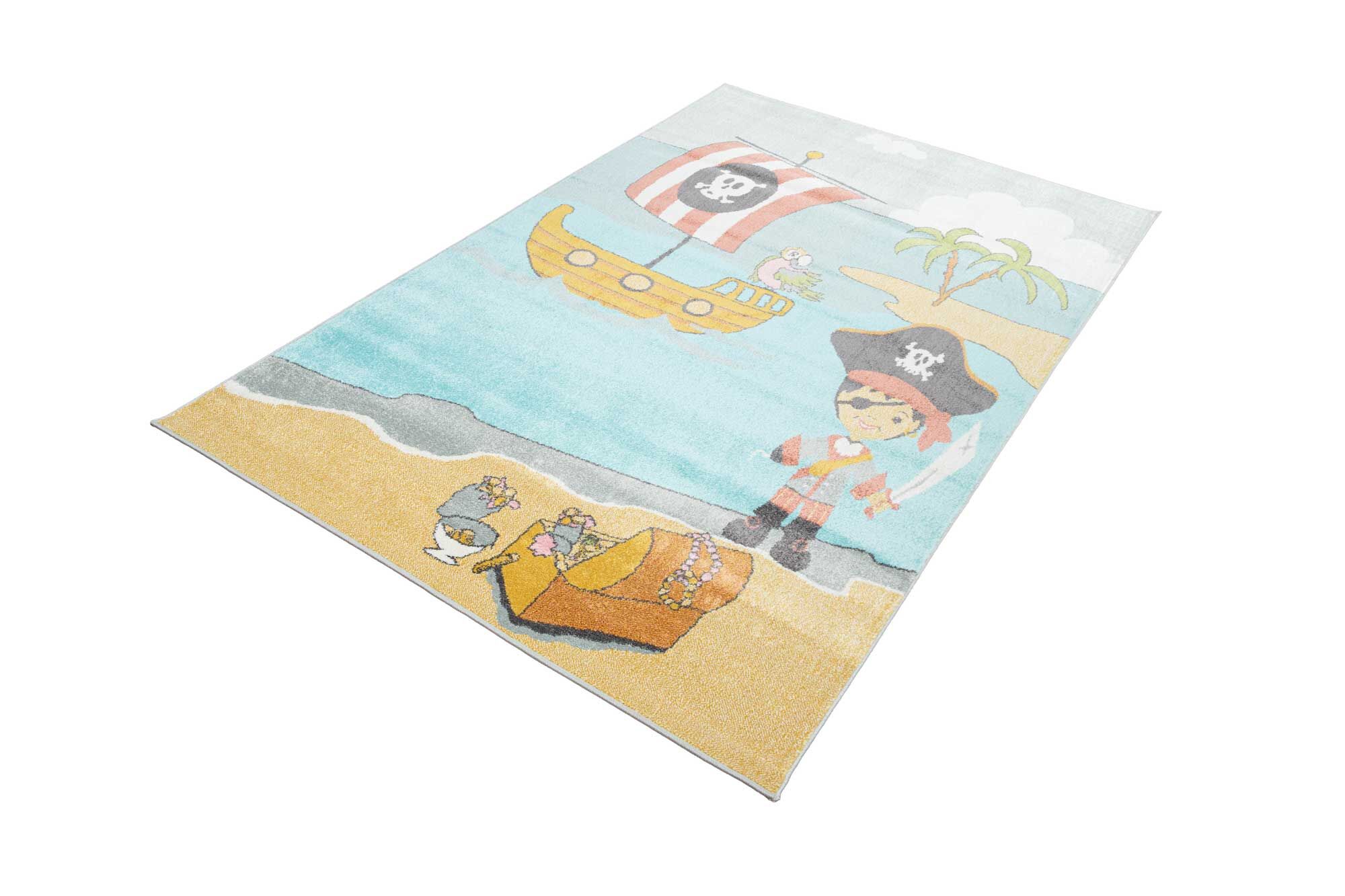 Large View Candy Pirate Island Kids Rug