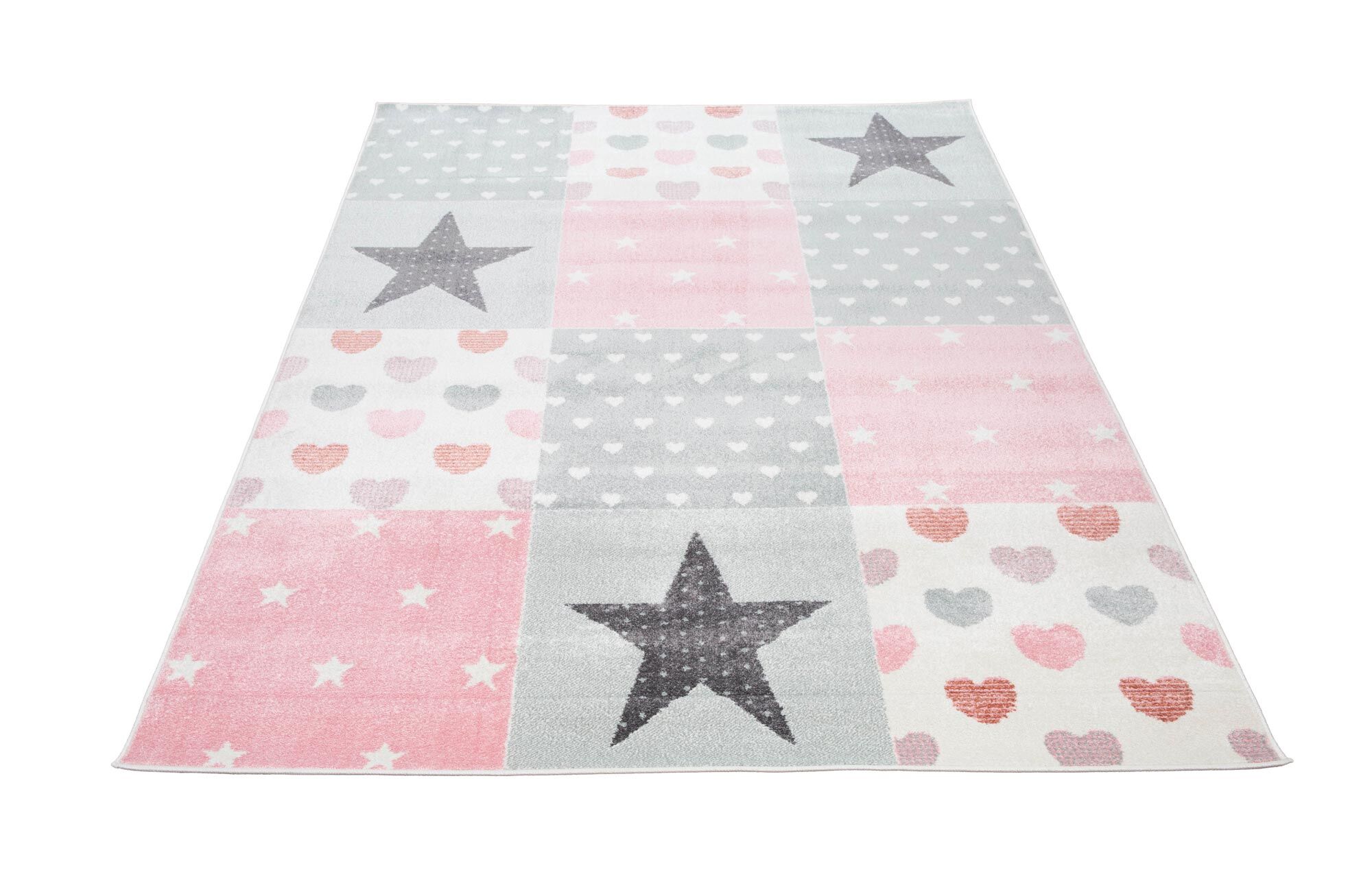 Large View Candy Stars & Hearts Kids Rug