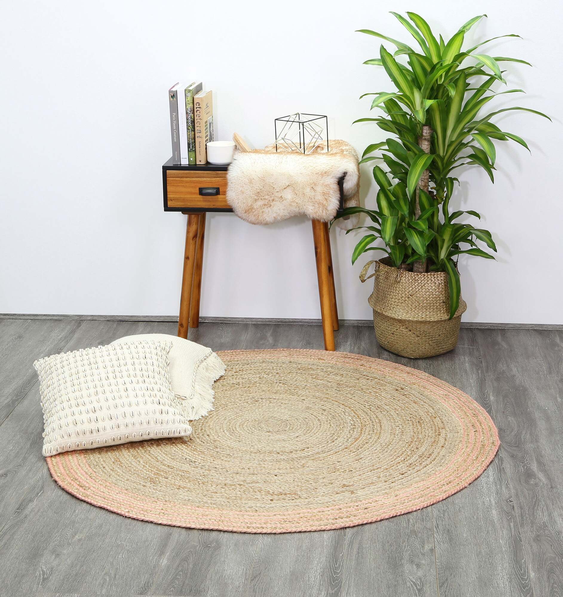 Large View Carmel Hand Woven Jute Rug