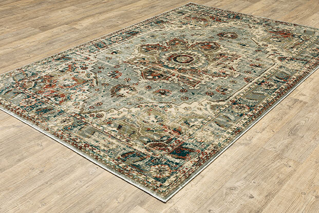 Large View Caleb Transitional Medallion Rug