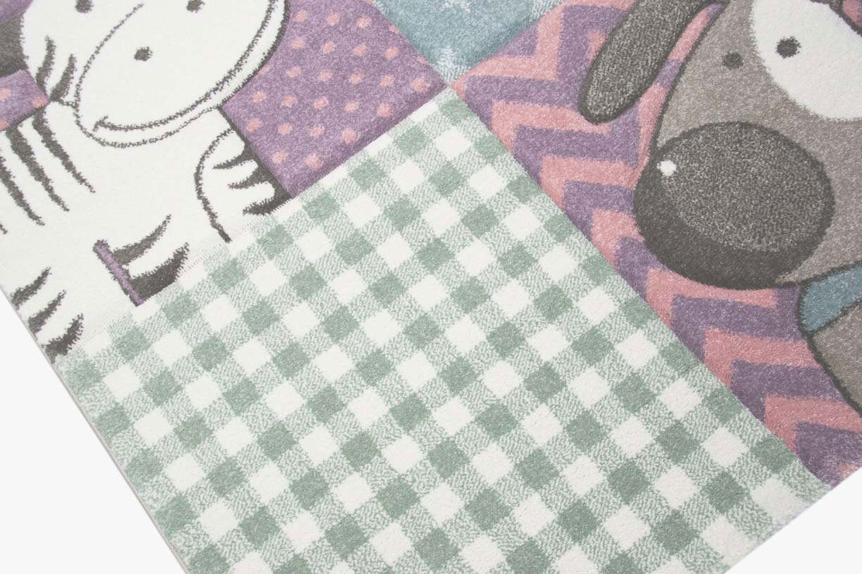 Large View Charlie Cute Animal Nursery Rug