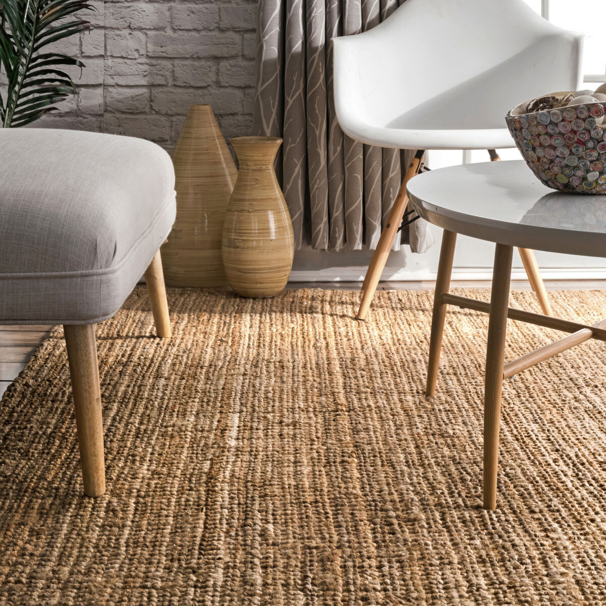 Large View Jolly Hand Woven Jute Rug