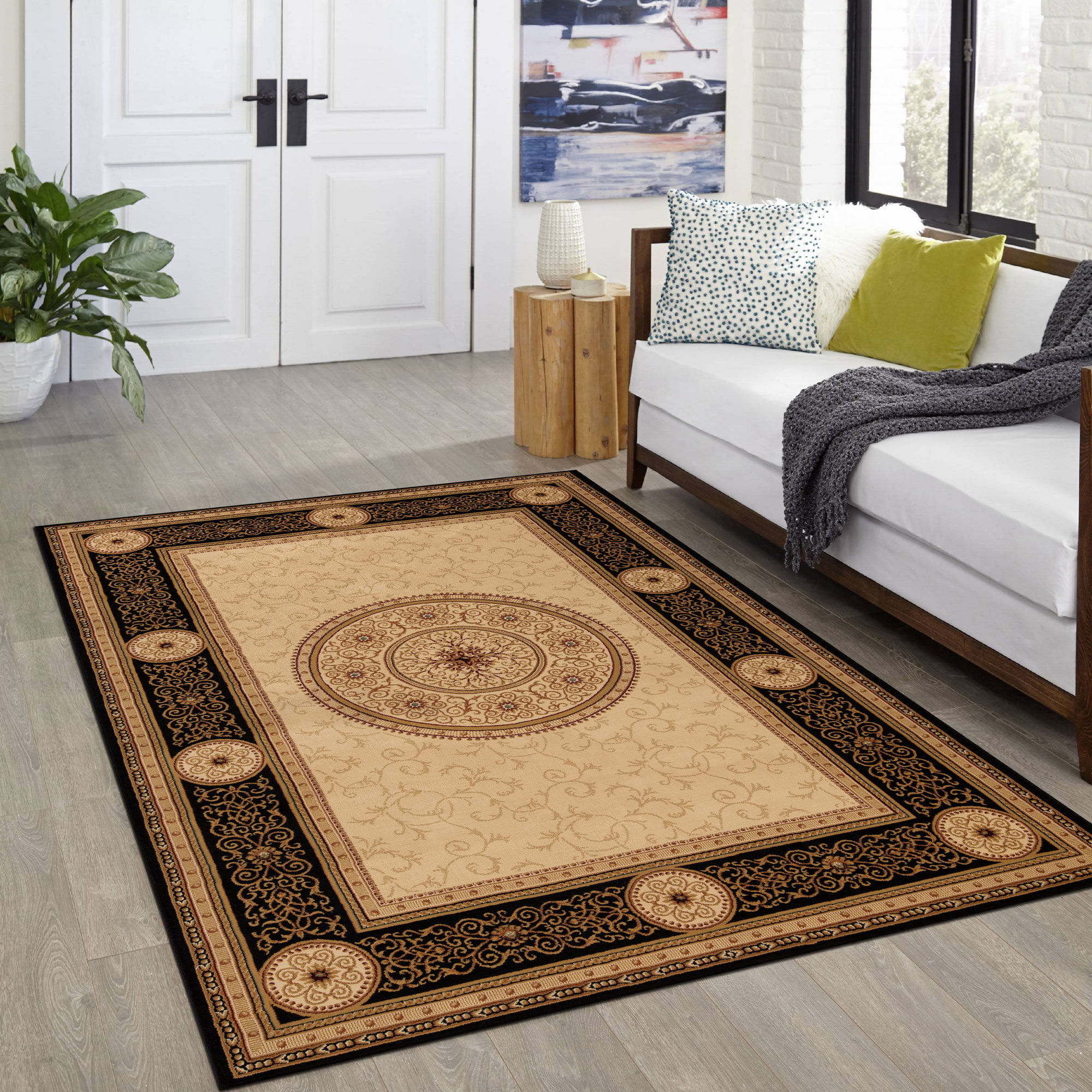 Cain Transitional Medallion Rug