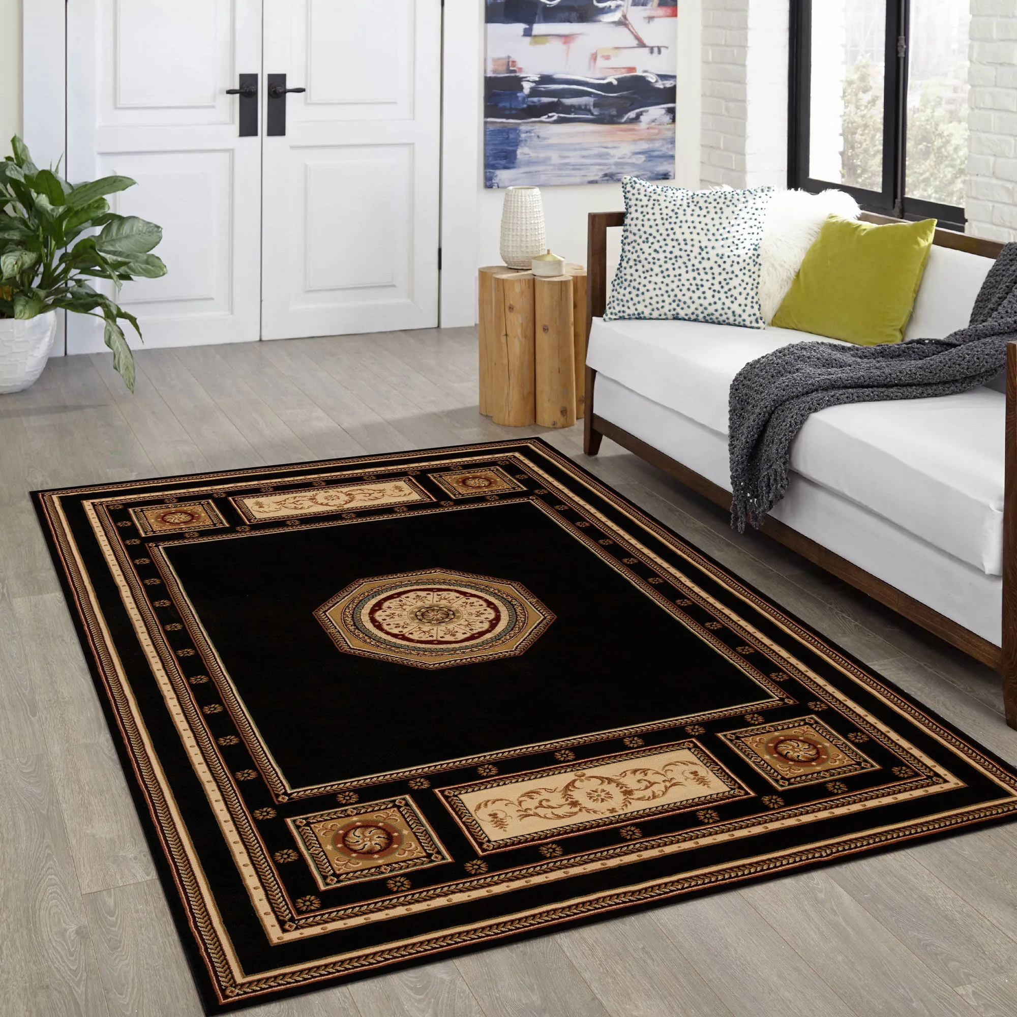 Cain Transitional Medallion Rug