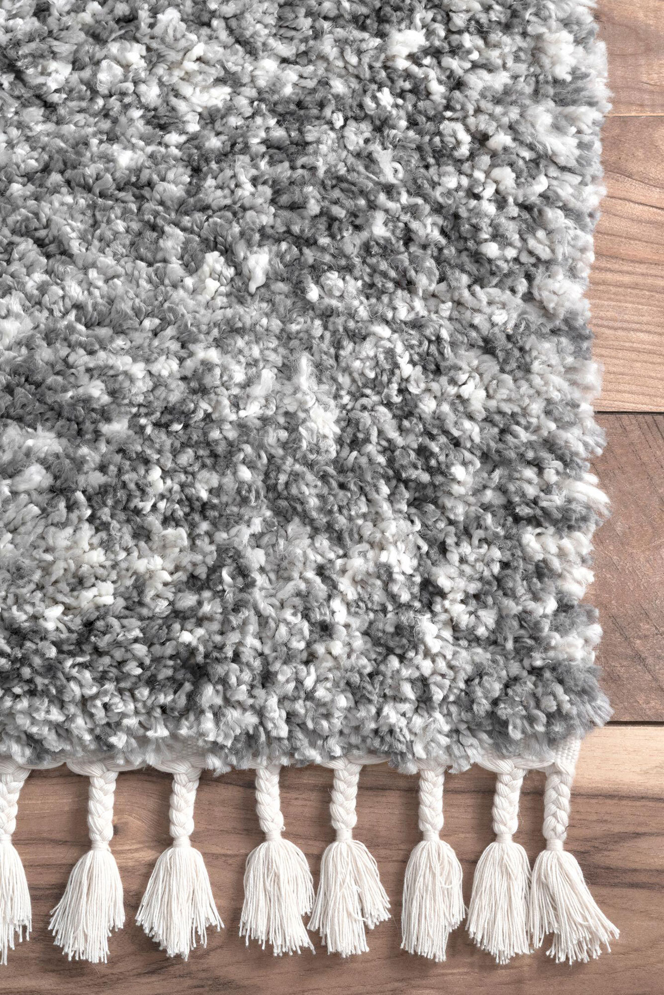 Charles Grey Moroccan Shag Rug