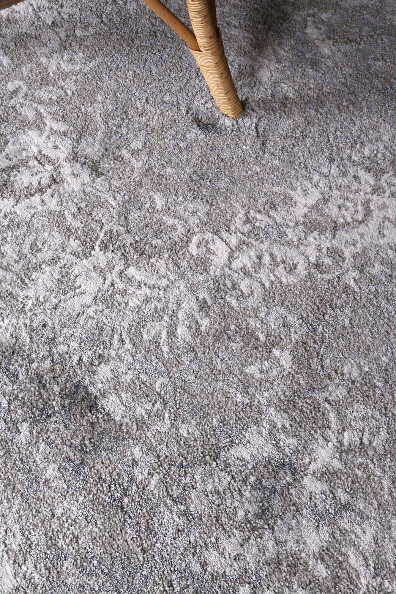 Large View Cole Grey Floral Abstract Rug