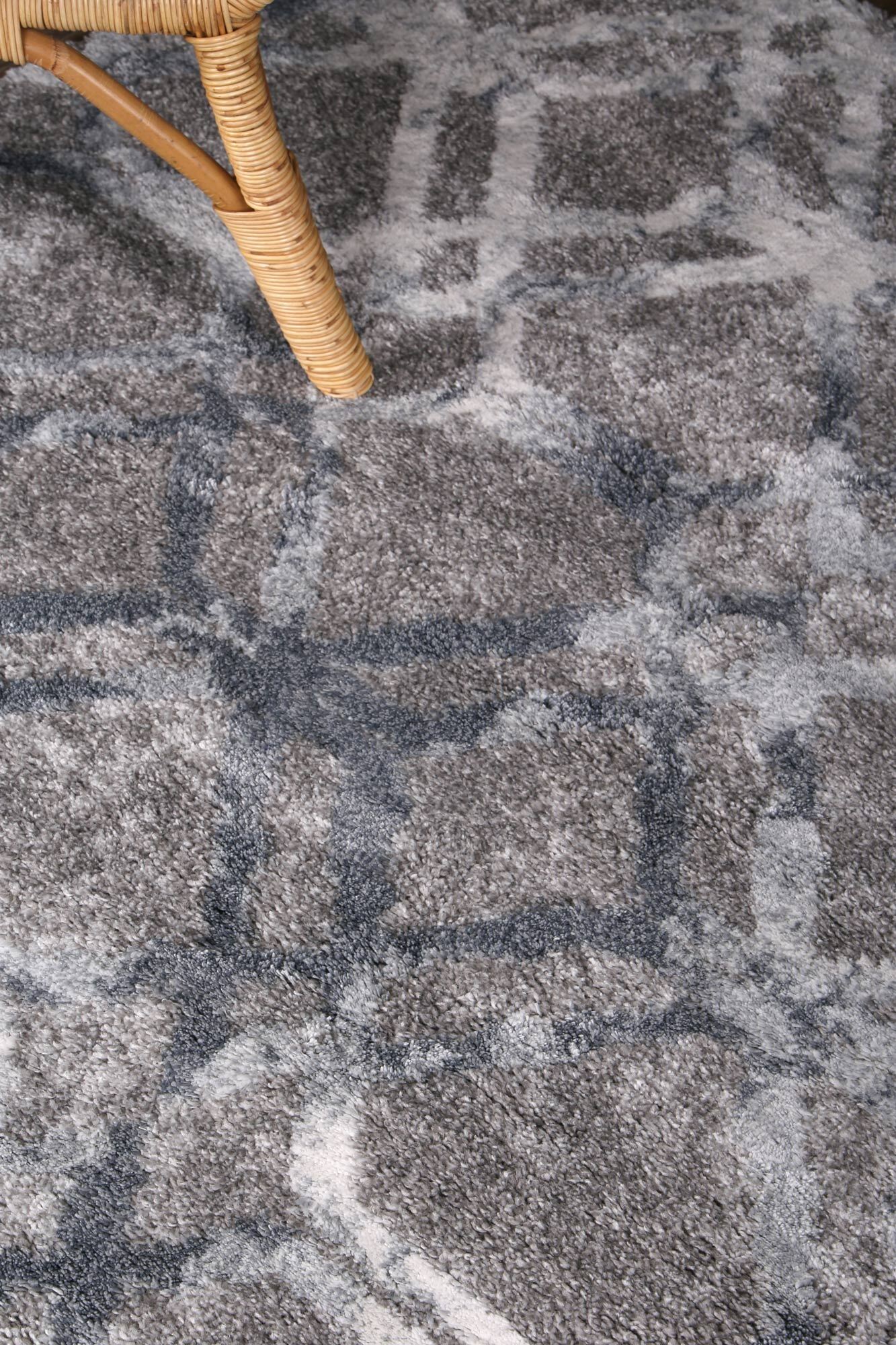 Large View Cole Grey Trellis Rug