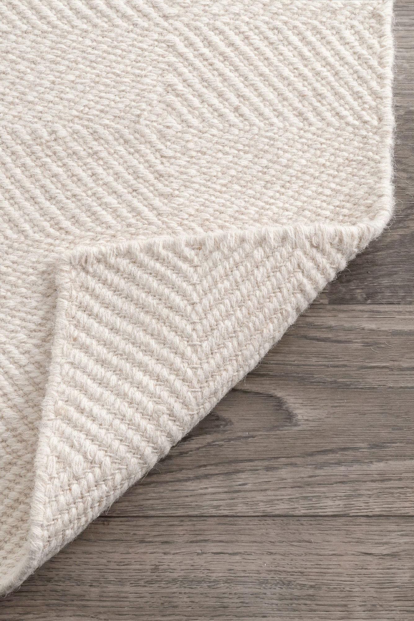 Dhurrie Tan Flatweave Wool Rug