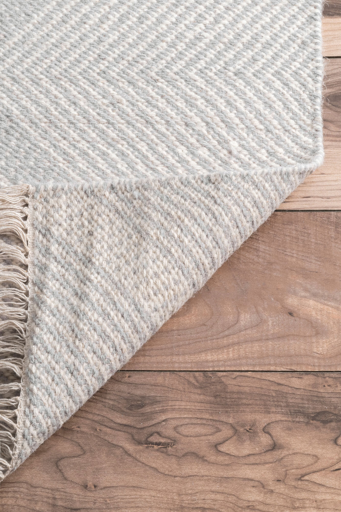 Large View Dhurrie Diamond Pattern Rug