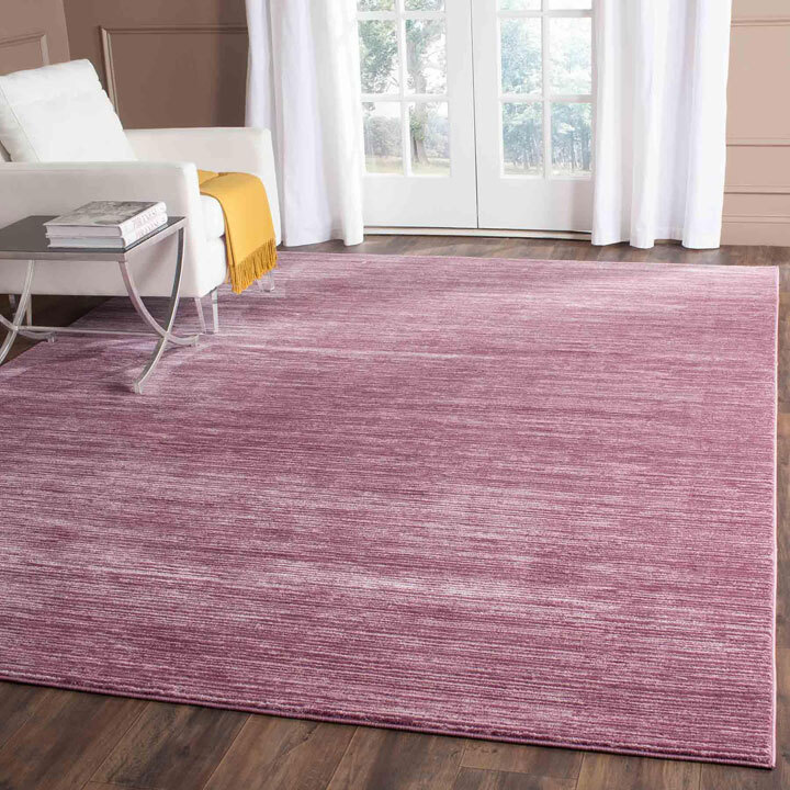 Large View Domani Modern Plain Violet Rug