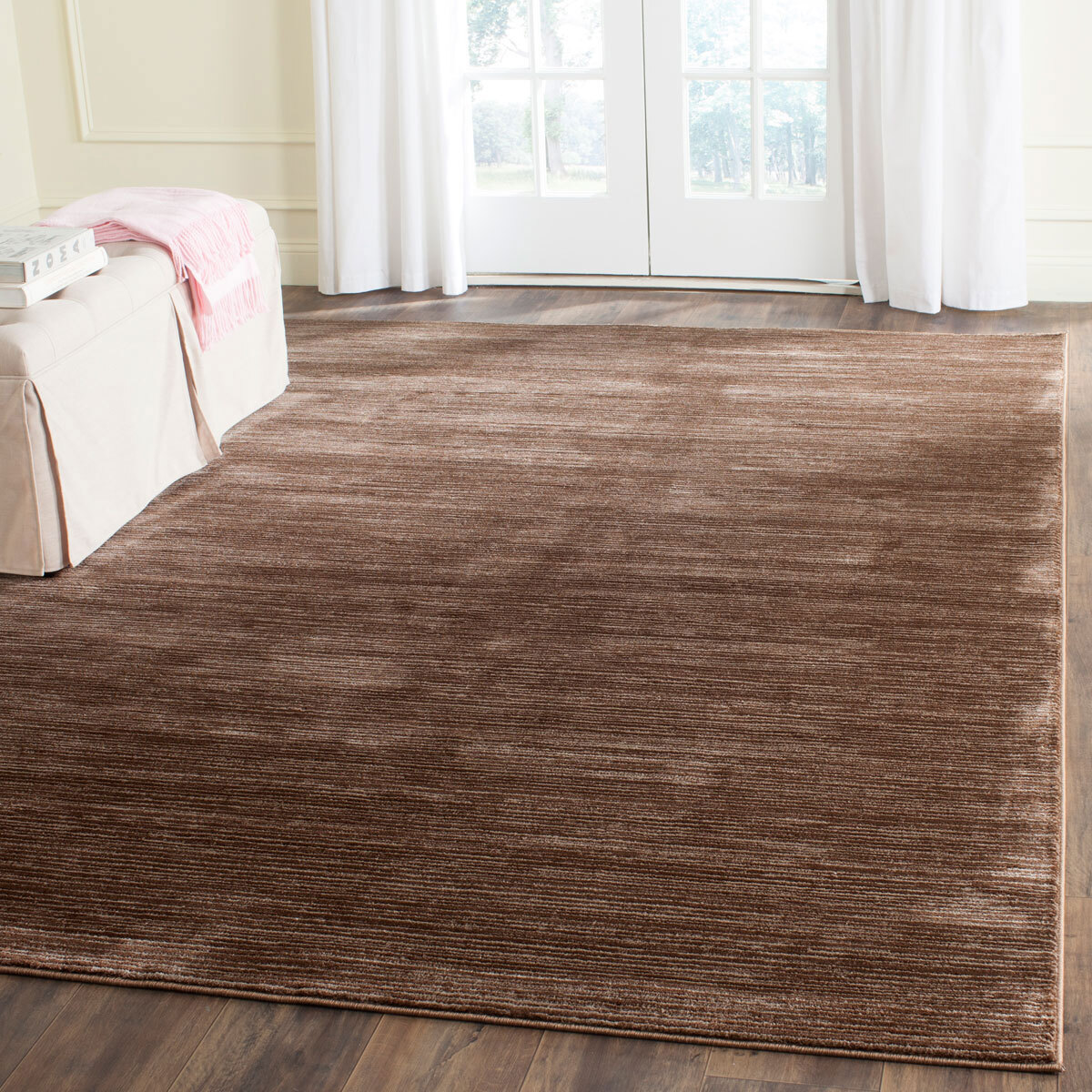 Domani Modern Plain Brown Rug