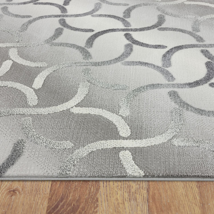 Dylan Grey Modern Abstract Rug