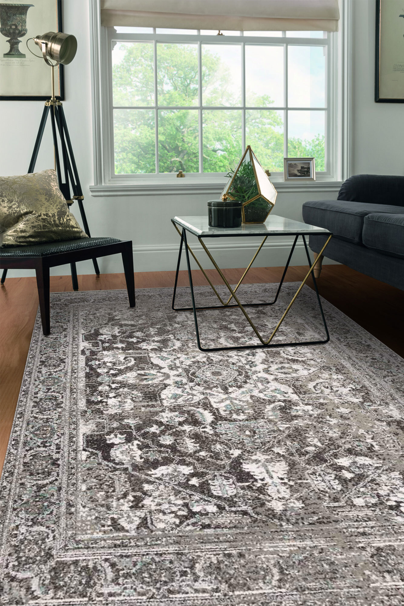 Large View Erin Transitional Medallion Rug