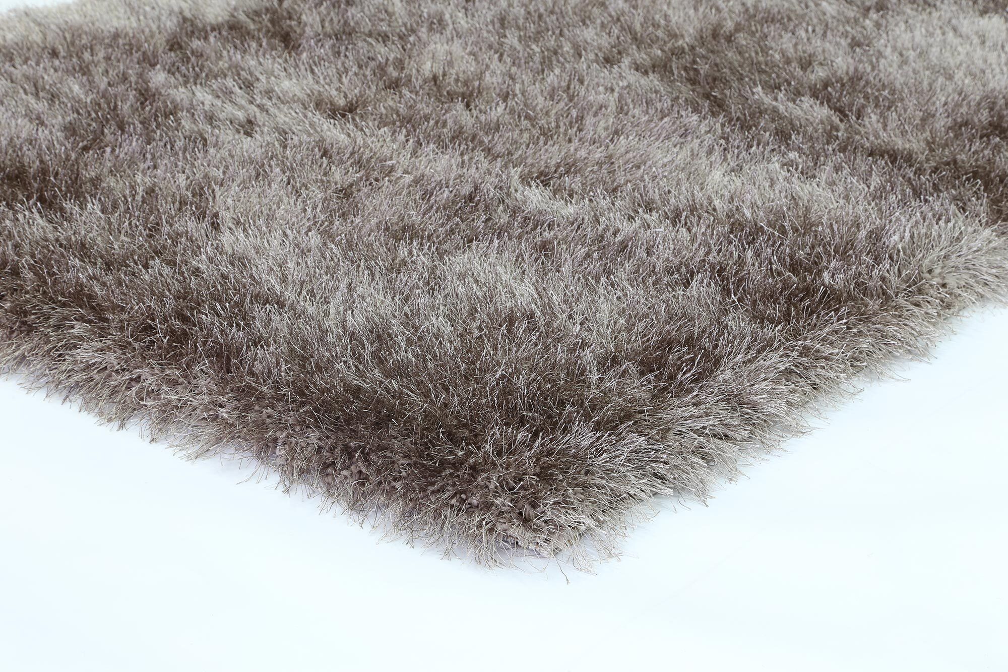 Elisa Silky Soft Brown Shaggy Rug