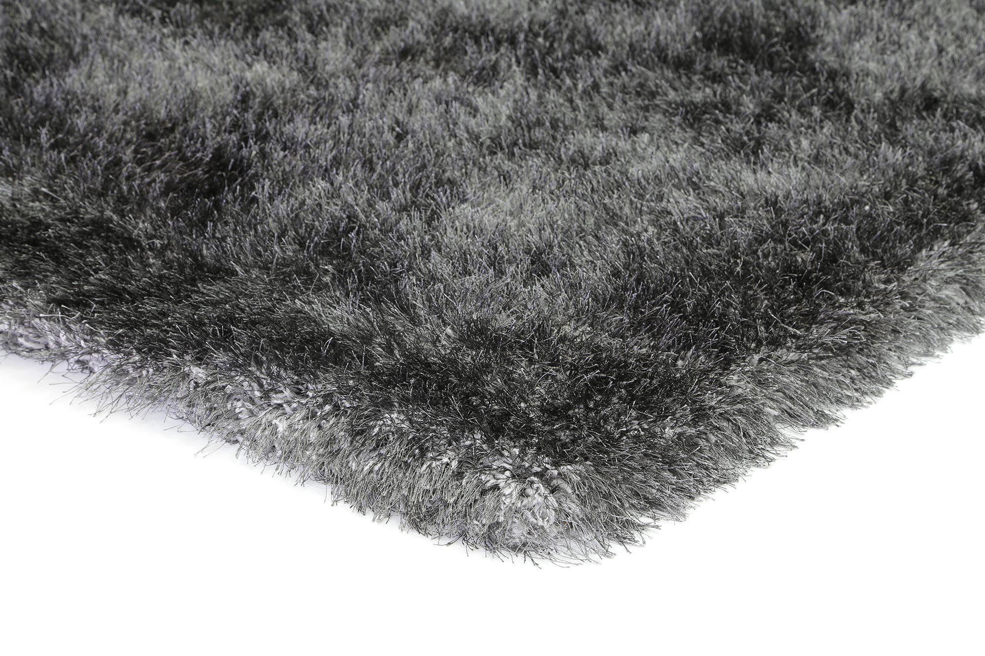 Elisa Silky Soft Grey Shaggy Rug