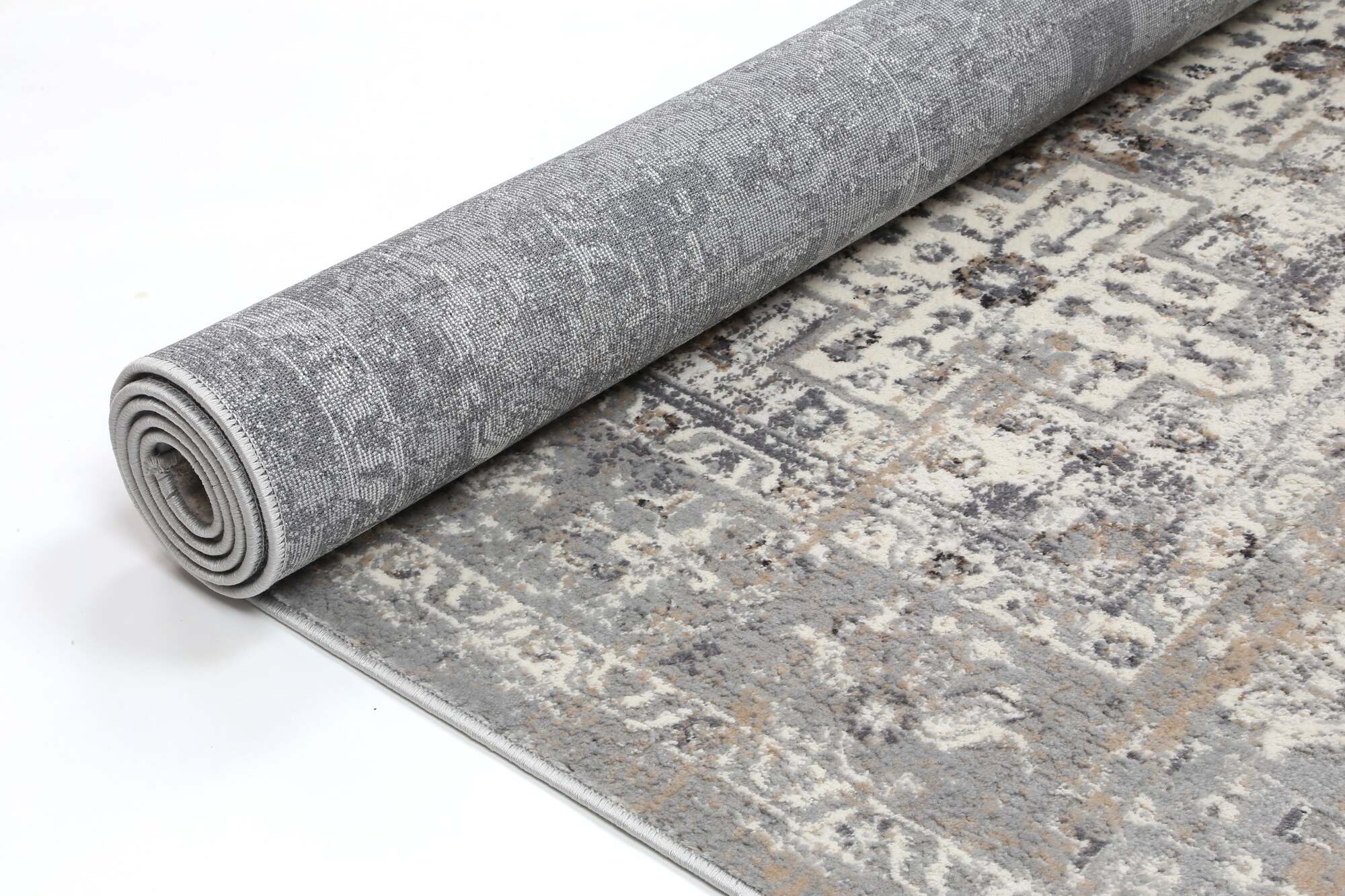 Large View Elvis Grey Transitional Classic Rug