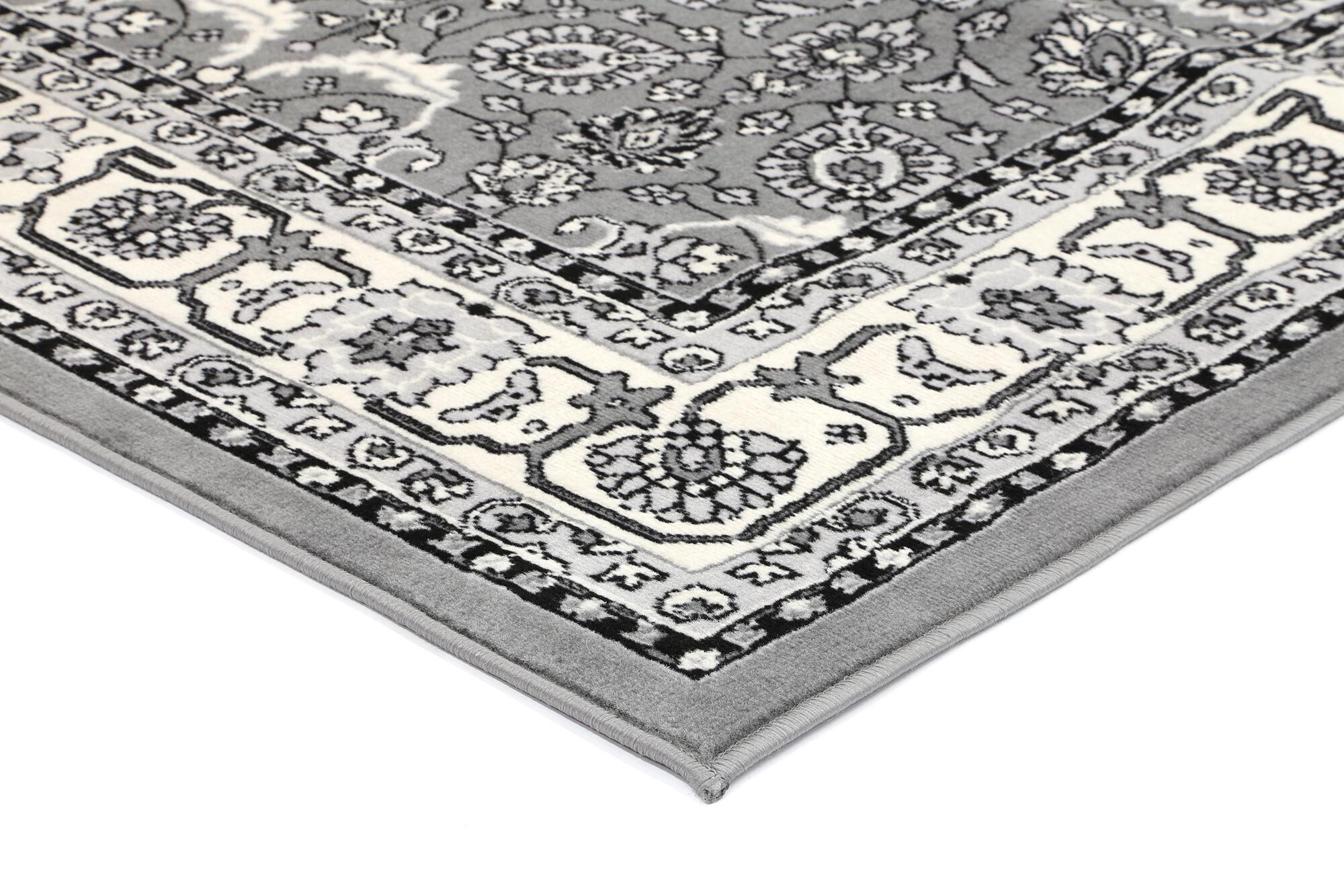 Emma Grey Traditional Floral Rug