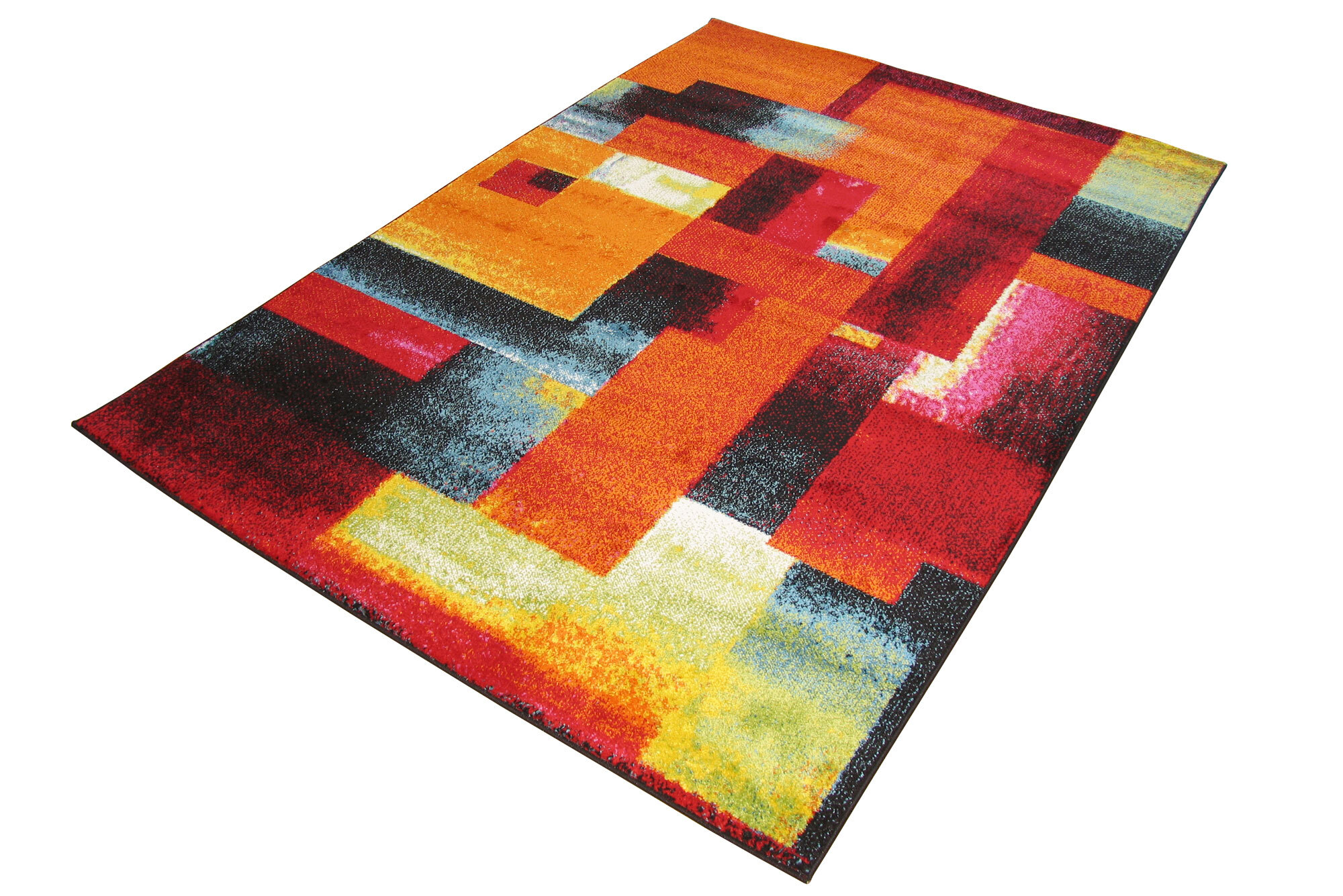 Large View Ellen Modern Brush Stroke Rug