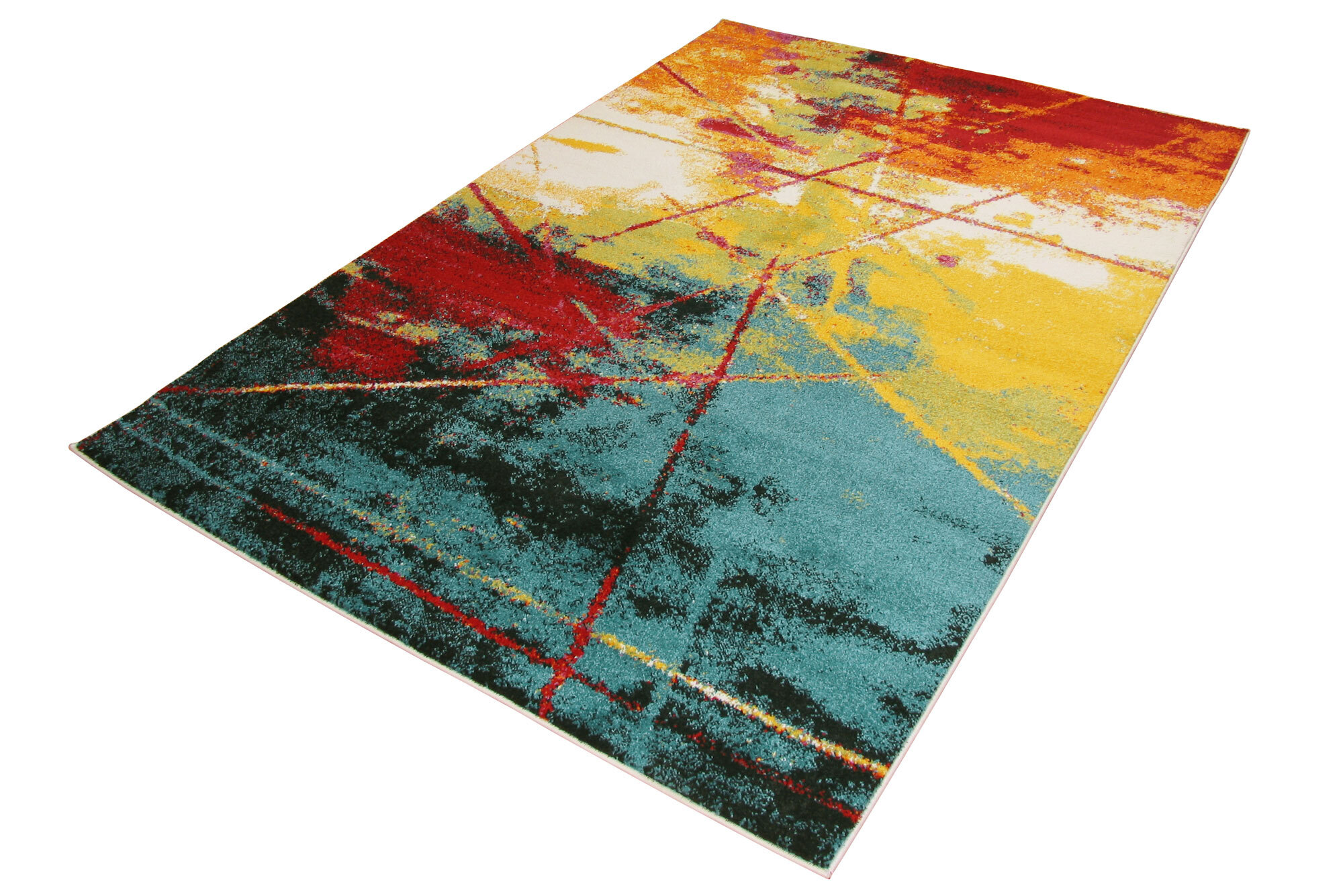 Ellen Multi Coloured Modern Rug