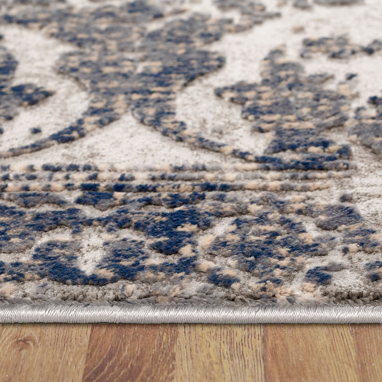 Eris Navy Multi Textured Rug