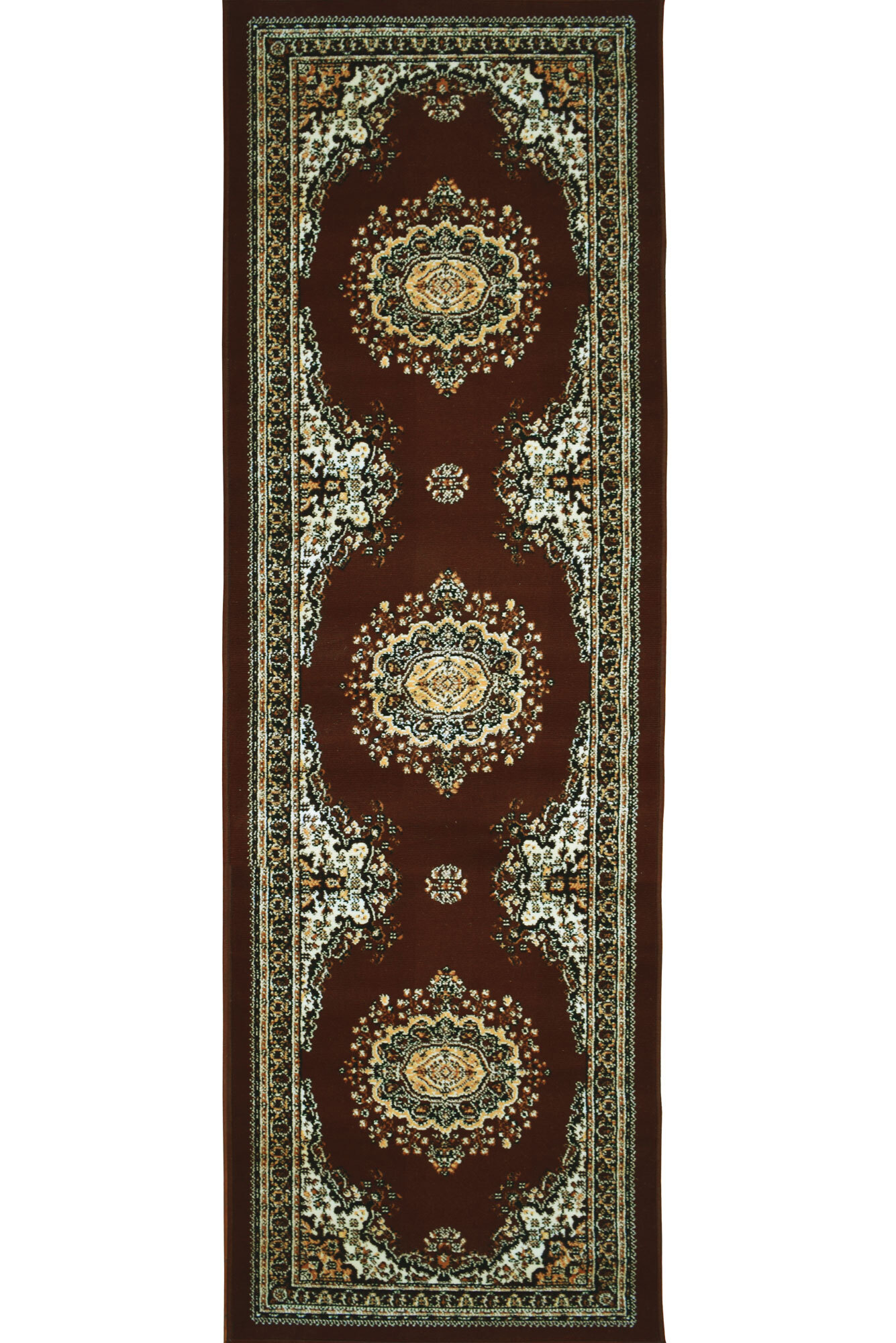 Large View Gil Classic Brown Medallion Rug