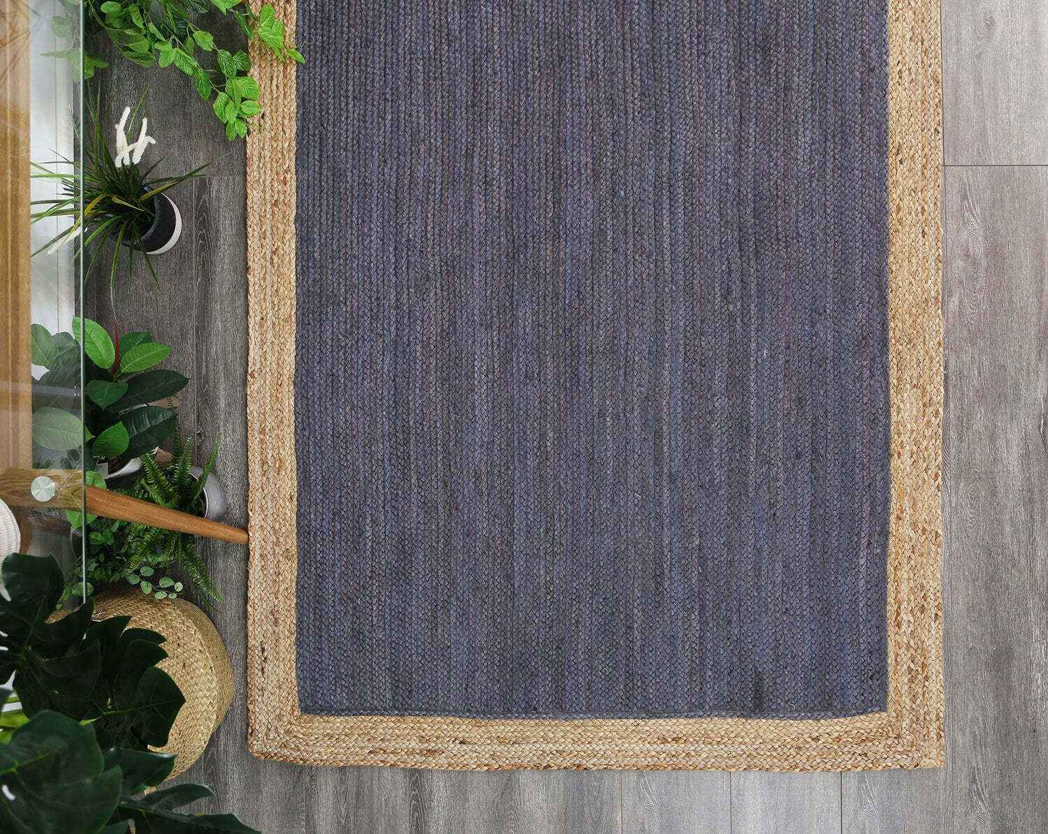 Harrold Woven Blue Jute Rug