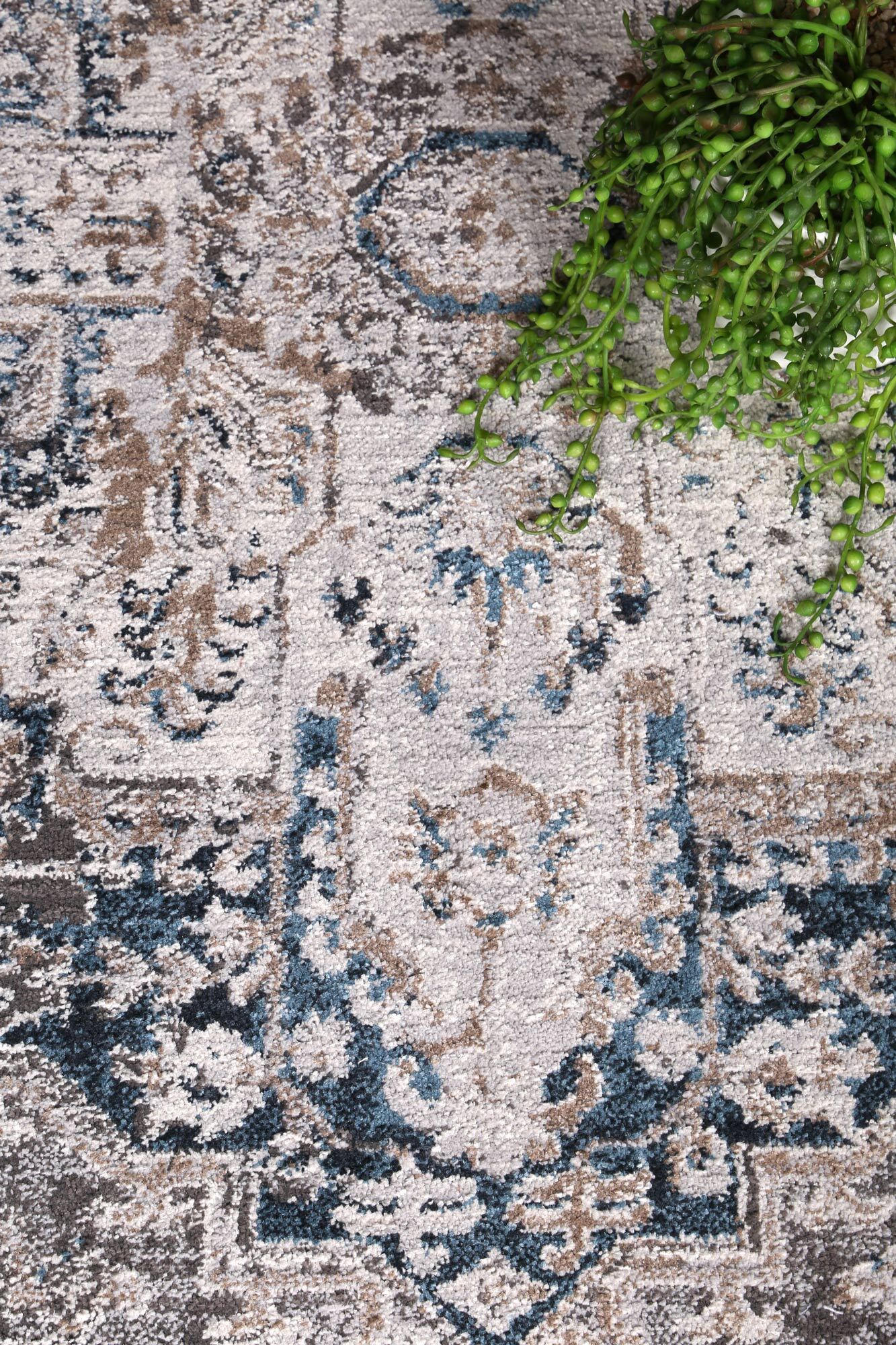 Large View Haze Traditional Overdyed Rug