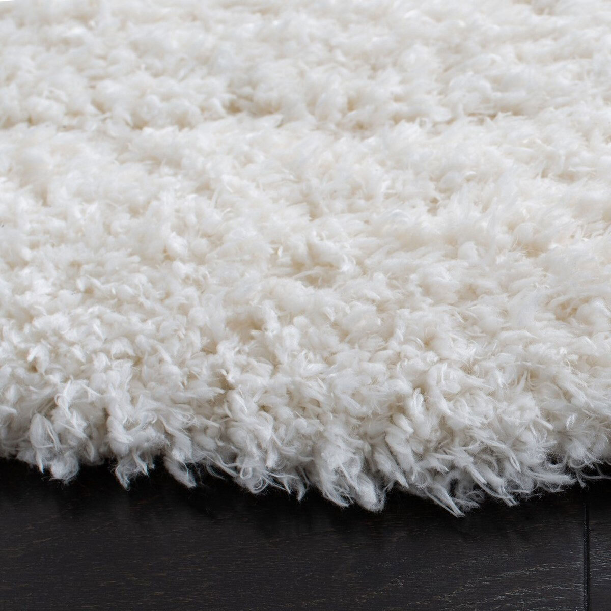 Large View Havana Plain Ivory Shaggy Rug