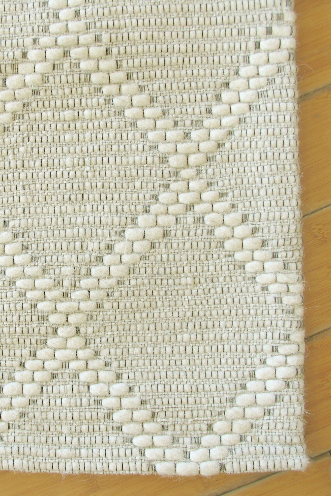 Large View Harper Diamond Pattern Wool Rug