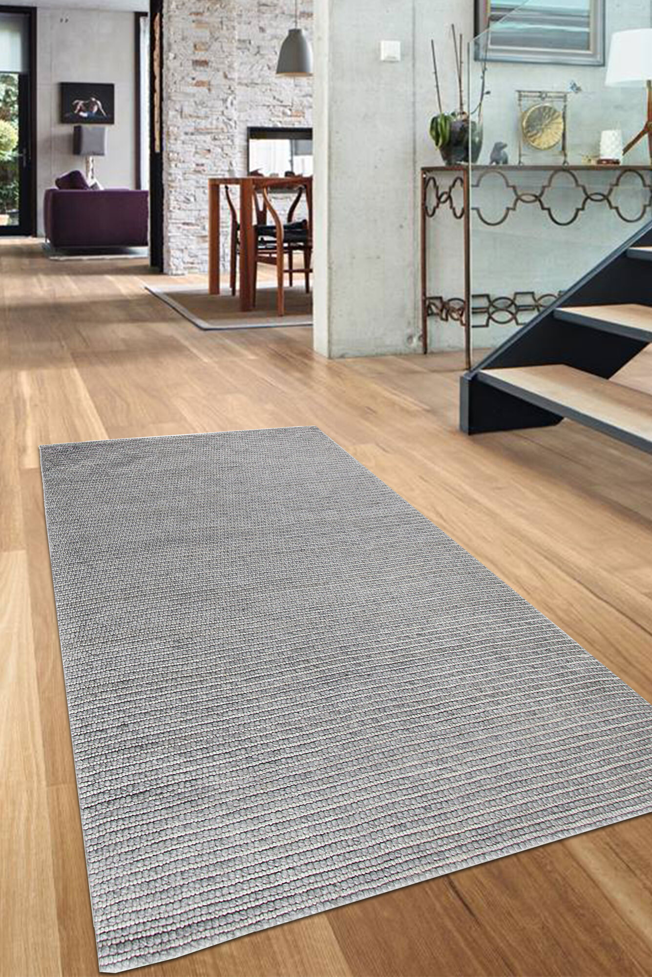 Large View Harper Plain Flatweave Wool Rug